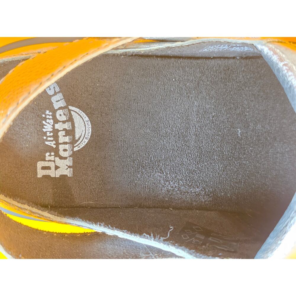 Dr Martens Laketen Silver Metallic Leather Slingback Platform Mules sz 11/12 New - Picture 12 of 16